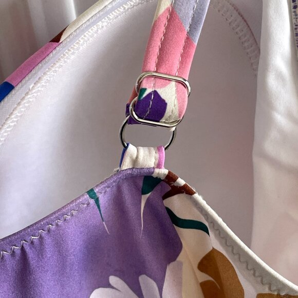 Profile by Gottex Melody Floral Print Women’s Sweetheart Twist Front Tankini Top - Picture 4 of 6